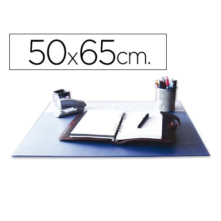 BASE SECRETARIA Q-CONNECT, PVC, AZUL, 500X650 MM.