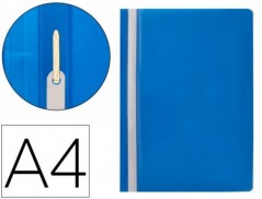 25un PASTA DOSSIER Q-CONNECT FASTENER EM PLASTICO A4 AZUL