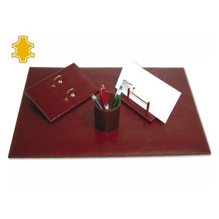 CONJUNTO DE 4 ACESSORIOS DE SECRETARIA EM PELE