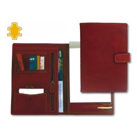 CAPA PORTFOLIO EM PELE ARTESANAL CASTANHA