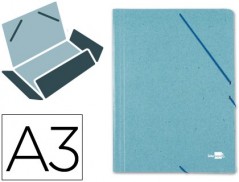 PASTA DE ELASTICOS LIDERPAPEL, A3, VERDE