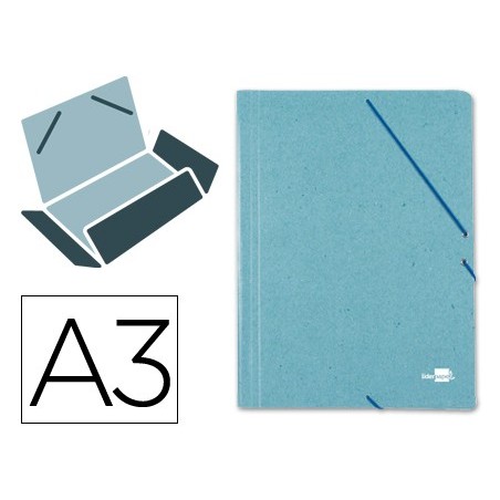 PASTA DE ELASTICOS LIDERPAPEL, A3, VERDE