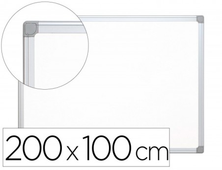QUADRO BRANCO Q-CONNECT MELAMINA MAGNETICO CAIXILHO ALUMINIO