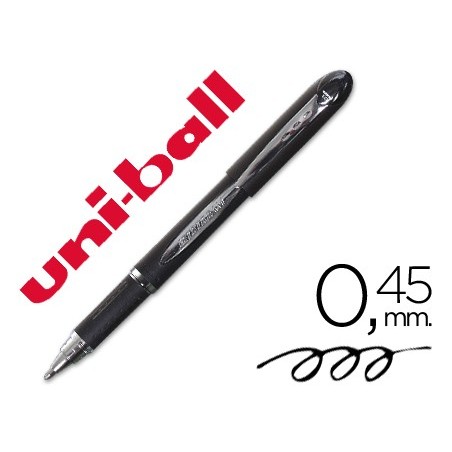 12un MARCADOR UNI-BALL ROLLER SX-210 PRETO