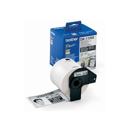 ETIQUETAS PRE-CORTADAS BROTHER DK11202 BRANCA 62 MM X 100 MM