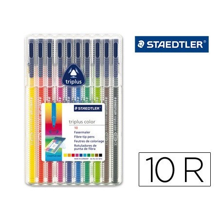 MARCADOR TRIPLUS STAEDTLER 10 UNIDADES
