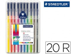 MARCADOR TRIPLUS STAEDTLER 20 UNIDADES