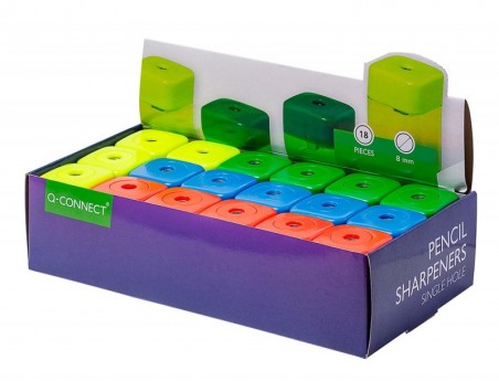 18un APARA-LAPIS DE METALICO COM DEPOSITO Q-CONNECT DE UM US