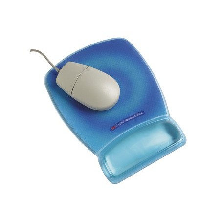 TAPETE PARA RATO 3M COM APOIO DE PULSOS NA COR AZUL