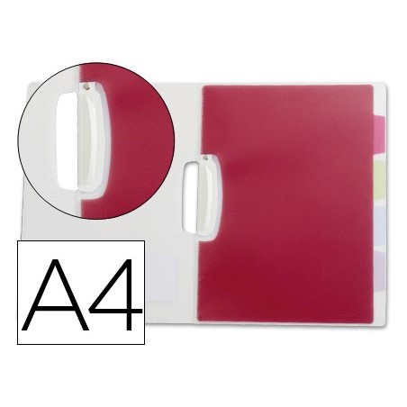 PASTA DOSSIER BEAUTONE A4 COM CLIP LATERAL, CRISTAL COM SEPA