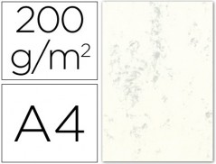 CARTOLINA MARMOREADA 200 GRS, EMB. 100 FLS, A4, CINZA