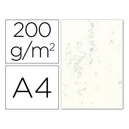 CARTOLINA MARMOREADA 200 GRS, EMB. 100 FLS, A4, CINZA