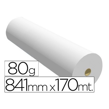 PAPEL REPOGRAFICO PARA PLANOS 80 GRS. 841 MM X 170 MTS