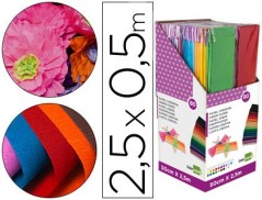 EXPOSITOR 80 BOLSAS PAPEL CREPE LIDERPAPEL. CORES SORTIDAS