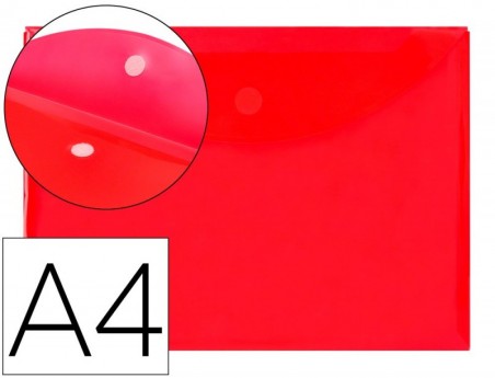 12un BOLSA PORTA DOCUMENTOS LIDERPAPEL, A4, VERMELHO
