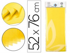 PAPEL SEDA LIDERPAPEL. 50 X 76 CM. 18 GRS/M2. AMARELO
