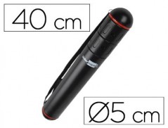 TUBO PORTA DESENHOS PLASTICO 40 CM PRETO