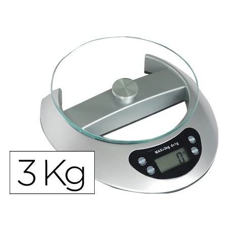 BALANCA DE ESCRITORIO Q-CONNECT, ELECTRONICA, CAP. 3 KG.