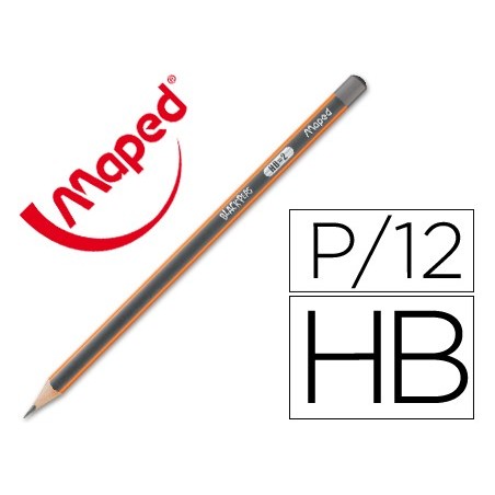 12un LAPIS GRAFITE HB BLACKPEPS DA MAPED