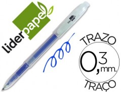 10un ESFEROGRAFICA LIDERPAPEL SUPERGEL PONTA DE 0.5 MM, AZUL