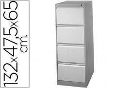 FICHEIRO METALICO PARA CAPAS DE SUSPENSAO COM 4 GAVETAS ANTI