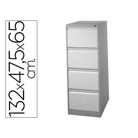 FICHEIRO METALICO PARA CAPAS DE SUSPENSAO COM 4 GAVETAS ANTI