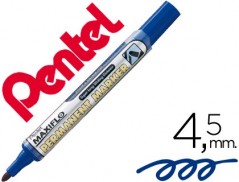 12un MARCADOR PENTEL NLF50 PERMANENTE MAXIFLO 4,5 MM AZUL