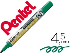 12un MARCADOR PENTEL NLF50 PERMANENTE MAXIFLO 4,5 MM VERDE