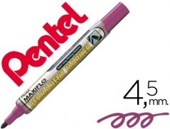 12un MARCADOR PENTEL NLF50 PERMANENTE MAXIFLO 4,5 MM VIOLETA