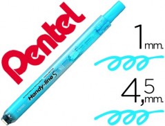 12un MARCADOR PENTEL SXS15 FLUORESCENTE RETRACTIL AZUL