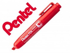 12un MARCADOR PENTEL NX60 PERMANENTE RETRACT. BISELADO VERME