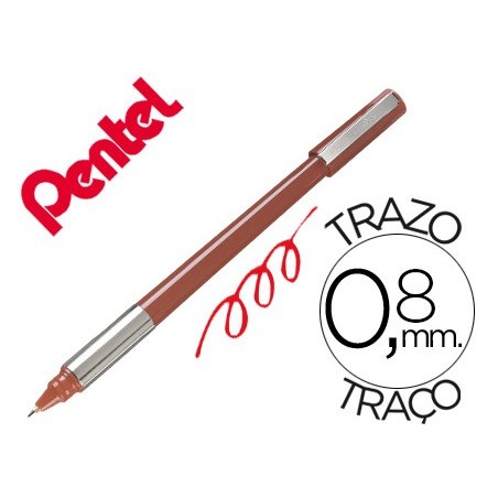 12un ROLLER PENTEL BK708 VERMELHO