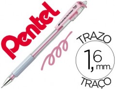 12un ESFEROGRAFICA ROLLER HIBRIDA METALICA PENTEL K186 ROSA