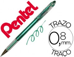 12un ESFEROGRAFICA ROLLER METALICA PENTEL BG 208 VERDE 0,4 M
