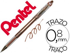 12un ESFEROGRAFICA ROLLER METALICA PENTEL BG 208 BRONZE 0,4