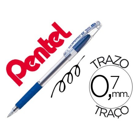 12un ESFEROGRAFICA PENTEL BK401M COR AZUL
