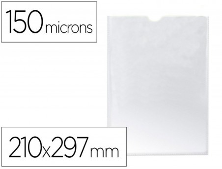 25un BOLSA CATALOGO Q-CONNECT DIN A4 150 MICRONS PVC TRANSPA