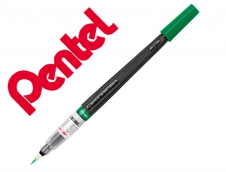 BLISTER PINCEL COM TINTA A BASE DE AGUA PENTEL GFL VERDE PON