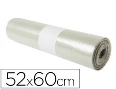 SACO DE LIXO DOMESTICO TRANSLUCIDA 52X60CM GALGA 70 ROLO DE