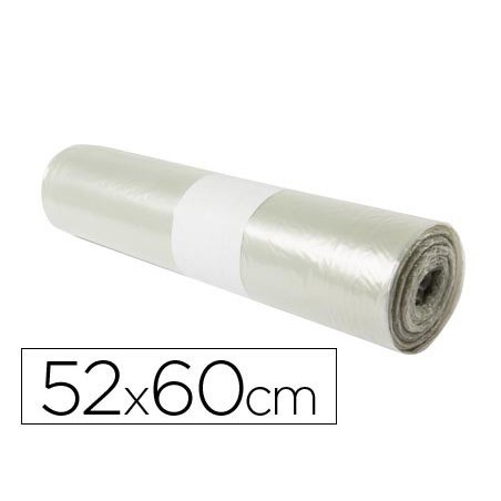 SACO DE LIXO DOMESTICO TRANSLUCIDA 52X60CM GALGA 70 ROLO DE