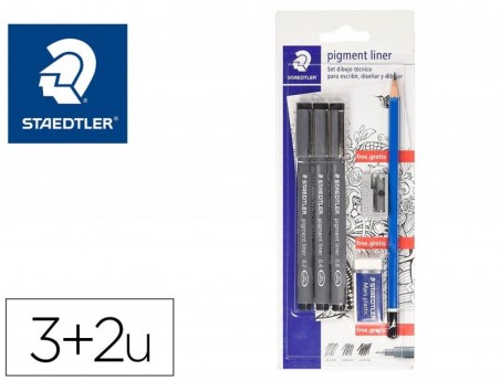 ROTULADOR STAEDTLER CALIBRADO MICROMETRICO 308 NEGRO BLISTER