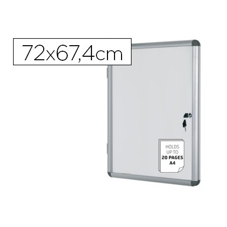 VITRINA DE ANUNCIOS  BI-OFFICE FUNDO MAGNETICO EXTRAPLANA DE