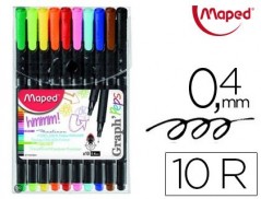 MARCADOR MAPED PONTA DE METAL GRAPH PEPS FINE LINER COMPACT