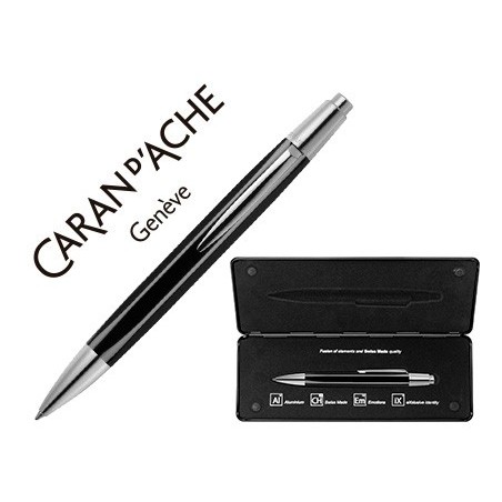 ESFEROGRAFICA CARAN D'ACHE ALCHEMIX CORPO LACADO PRETO ADORN