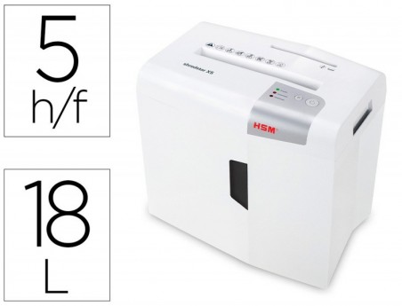 DESTRUIDORA DE DOCUMENTOS HSM SHREDSTAR X5 CAPACIDADE DE COR