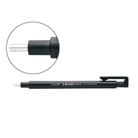 PORTA BORRACHAS TOMBOW COM CLIP PONTA DE BORRACHA PRETA REDO