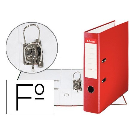 ARCHIVADOR DE PALANCA ESSELTE CARTON FORRADO PVC FOLIO LOMO