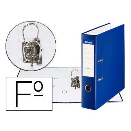 ARCHIVADOR DE PALANCA ESSELTE CARTON FORRADO PVC FOLIO LOMO