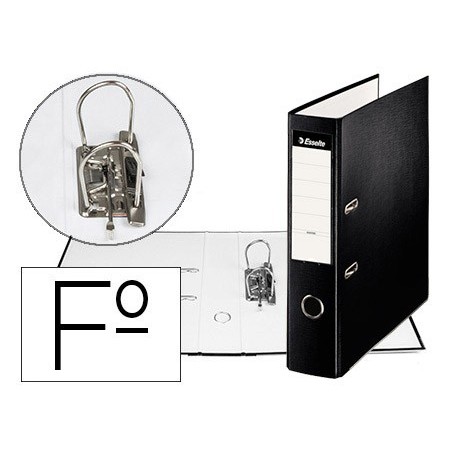 ARCHIVADOR DE PALANCA ESSELTE CARTON FORRADO PVC FOLIO LOMO