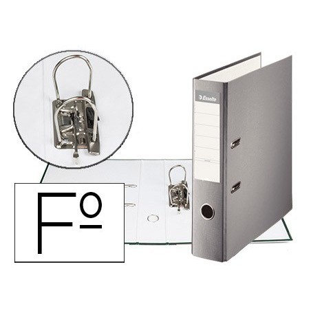 ARCHIVADOR DE PALANCA ESSELTE CARTON FORRADO PVC FOLIO LOMO